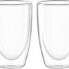 LEONARDO HOME Doppelwandbecher DUO 2er-Set 400 ml, 053061, Glas, 400 milliliters, durchsichtig 23