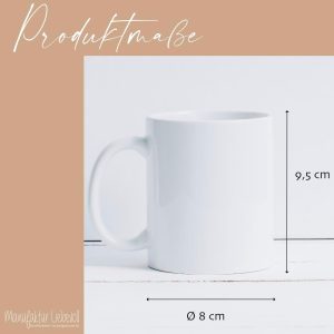 Kaffee-Tasse mit Buchstabe, personalisiert mit Wunschname, Persönliches Geschenk, Keramiktasse (Blau) 14