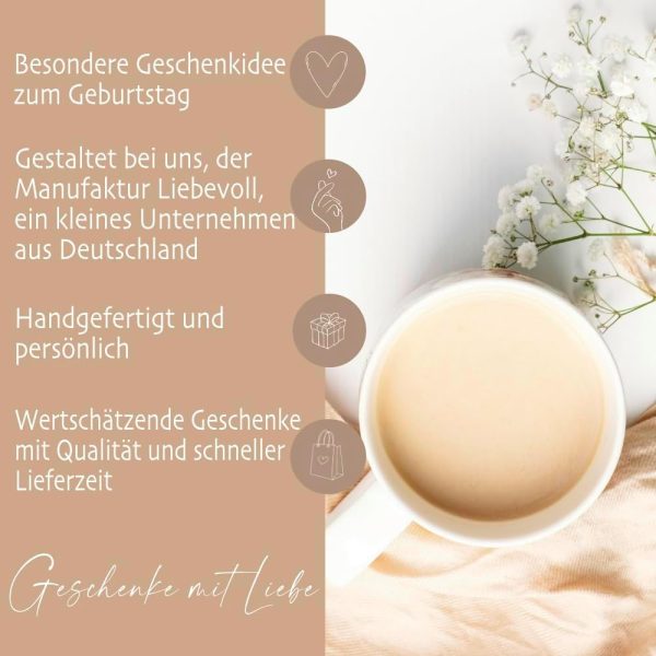 Kaffee-Tasse mit Buchstabe, personalisiert mit Wunschname, Persönliches Geschenk, Keramiktasse (Blau) 5