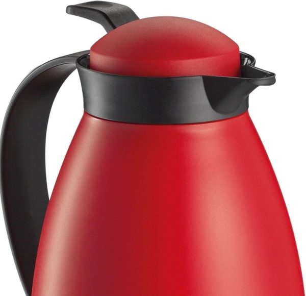 Cilio Imola Isolierter Getränkeservierer mit Glaseinsatz, Rot, 964 ml 3