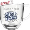 LEONARDO Glas-Tasse mit Gravur personalisiert/Namen +Motiv, Latte-Macchiato & Tee Glas graviert, Kaffeebecher Geschenk zum Geburtstag, Jahrestag für Frauen Männer/Mama Papa (Napoli, 280ml) 22