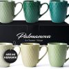 MIAMIO – 6 x 400 ml – Kaffeetassen Set/Becher – Moderne Keramik Tasse Matt – Kaffeetasse groß – Palmanova Kollektion (Jungle) 20