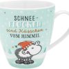 Sheepworld Tasse mit Motiv "Schneeflocken" | Porzellan, 450 ml | Kaffeetasse mit Wintermotiv, Mehrfarbig, Tasse mit Spruch | Geschenk Winter | 49938 22