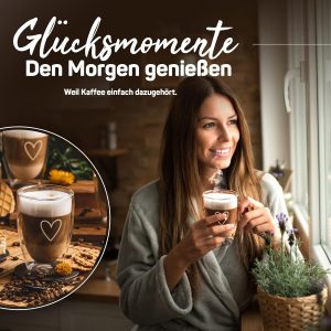 ElbFuchs® Latte Macchiato Gläser doppelwandig [4x 350ml] GESCHENKIDEE mit HERZ | Kristallklare Thermogläser doppelwandig | Ideal als Cappuccino Gläser | Kaffeegläser | Teegläser 8
