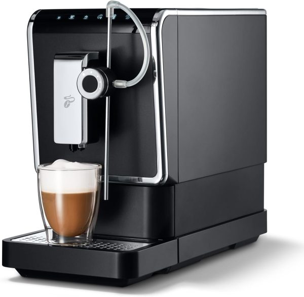 Tchibo Kaffeevollautomat Esperto Pro mit One Touch Funktion für Caffè Crema, Espresso und Milchspezialitäten, Anthrazit [Energieklasse A] 1