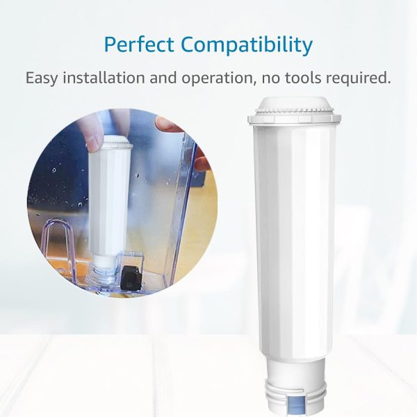 AQUACREST Filter Ersatz für Melitta® Filterpatrone, Nivona® Wasserfilterpatrone, Melitta® Pro Aqua, Krups® F088, Nivona® Café Romatica, Melitta® Barista, Bosch®, TÜV SÜD Zertifizierte (6) 6