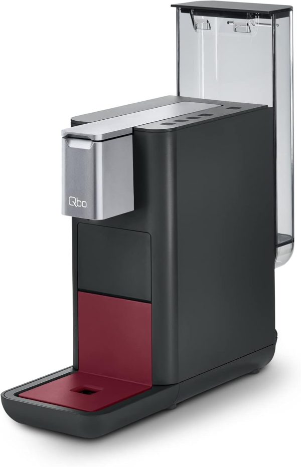 Tchibo Qbo ESSENTIAL Premium Kapselmaschine inkl. 30 recyclebare Qbo Kapseln für Espresso, Caffè und Caffè Grande, kompaktes, innovatives Design, Dark Berry [Energieklasse A+] 3