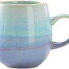 FülleMore 500ml große Kaffeetasse Porzellan Kaffeebecher mit Henkel Cappuccinotasse Kakaobecher Teetasse Keramikbecher für Büro und Zuhause (See-Blau) 20