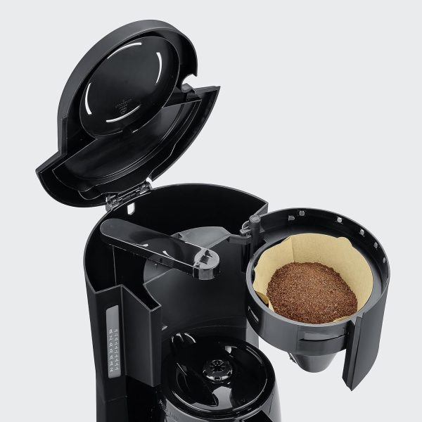 SEVERIN Filterkaffeemaschine mit Thermokanne, Kaffeemaschine für bis zu 8 Tassen, ansprechende Filtermaschine mit Isolierkanne, schwarz, 1 Liter, KA 9306 5