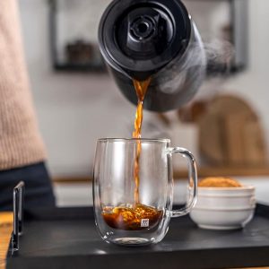 ZWILLING ENFINIGY Filterkaffeemaschine mit 1.25l Thermokanne, Kaffeemaschine mit Boiler, Blooming & smarter Entkalkerfunktion, Edelstahl, Schwarz 19