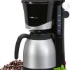 Clatronic® Kaffeemaschine mit Thermokanne | Kaffeeautomat für 8-10 Tassen | Filterkaffee | Tropfstopp & Auto-Abschaltung | Filtereinsatz herausnehmbar | Wasserstandsanzeige | 1 Liter | KA 3327 schwarz 23