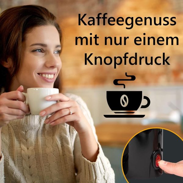 Clatronic® Kaffeemaschine mit Thermokanne | Kaffeeautomat für 8-10 Tassen | Filterkaffee | Tropfstopp & Auto-Abschaltung | Filtereinsatz herausnehmbar | Wasserstandsanzeige | 1 Liter | KA 3327 schwarz 5