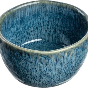 LEONARDO Matera Keramikschale - Dip-Schale aus Keramik - Durchmesser 8,3 cm, Höhe 5 cm - Inhalt 150 ml - Mikrowellengeeignet, spülmaschinenfest - Schüssel in blau 13
