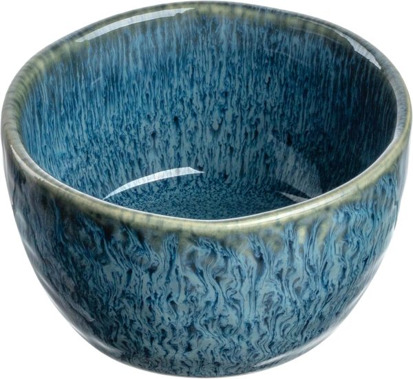 LEONARDO Matera Keramikschale - Dip-Schale aus Keramik - Durchmesser 8,3 cm, Höhe 5 cm - Inhalt 150 ml - Mikrowellengeeignet, spülmaschinenfest - Schüssel in blau 3