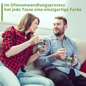 TELANKS Kaffeetasse Groß, 500 ml Große Tasse, Cappuccino Tassen Steingut, Tasse Keramik, Kaffeetasse aus Porzellan, Teetasse mit Henkel, Kaffeebecher Steingut 19