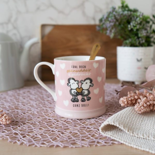 Sheepworld Tasse Motiv "Knuddel" | Kaffeetasse, Porzellan, Tasse mit Spruch, 40 cl, in Geschenkbanderole | Geschenk Paare, Liebe, Valentinstag | 48564 2