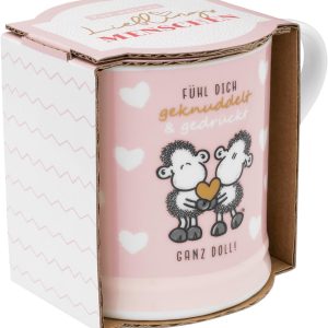 Sheepworld Tasse Motiv "Knuddel" | Kaffeetasse, Porzellan, Tasse mit Spruch, 40 cl, in Geschenkbanderole | Geschenk Paare, Liebe, Valentinstag | 48564 10