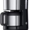 Braun PurShine KF1505 BK Filterkaffeemaschine, 1,2L Edelstahl-Thermokanne für bis zu 9 Tassen, OptiBrew-System, Tropf-Stopp-Funktion, schwenkbarer Filterkorb, Automatische Abschaltung, 1000W, Schwarz 25