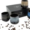 Pheniox Cappuccino Tassen Set Infinity | 4 x 220 ml - hochwertige Tassen aus Porzellan | Kaffeetassen Set - ohne Henkel | Geschenk in modernem Design - spülmaschinenfest | Tee 22
