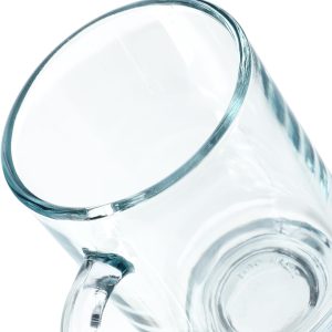 KADAX Durchsichtiger Glasbecher mit Griff, spülmaschinenfeste Trinkgläser mit Henkel, Kaffeegläser aus Glas, Teegläser, Wassergläser, Glastassen für Heiß (6 x 240ml) 20