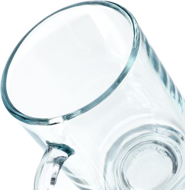 KADAX Durchsichtiger Glasbecher mit Griff, spülmaschinenfeste Trinkgläser mit Henkel, Kaffeegläser aus Glas, Teegläser, Wassergläser, Glastassen für Heiß (6 x 240ml) 7