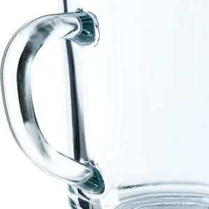 KADAX Durchsichtiger Glasbecher mit Griff, spülmaschinenfeste Trinkgläser mit Henkel, Kaffeegläser aus Glas, Teegläser, Wassergläser, Glastassen für Heiß (6 x 240ml) 22