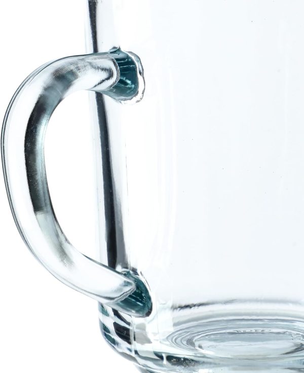KADAX Durchsichtiger Glasbecher mit Griff, spülmaschinenfeste Trinkgläser mit Henkel, Kaffeegläser aus Glas, Teegläser, Wassergläser, Glastassen für Heiß (6 x 240ml) 8