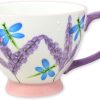 The Leonardo Collection Lesser & Pavey Keramik-Teetasse mit Fuß für Tee und Kaffee, Kaffeetasse und Teetassen mit Libellenmotiv, für Zuhause, Büro oder Geschäfte – Lynsey Johnstone 8