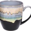 500 ml einzigartige Kaffeetasse aus Keramik, handgefertigte große Teetasse mit Ofenwechselglasur für Büro und Zuhause, Kaffeetassen für Tee, heiße Schokolade und mehr (Grau) 20