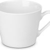 Gerlach Modern Kaffeebecher 6er Set Tassen Aus Porzellan Für 6 Personen Tasse Für Kaffee Tee Kaffeetassen Teetassen Porzellantassen Weiss 250ml, Elfenbeinfarbe 13
