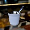 Huniox® 2 x 80 ML Espressotassen Weiß - Kaffeetassen Set Modern - Espresso Cup - Espressotassen Ohne Henkel - Becher Ohne Henkel - Kaffeehäferl - Metalltasse - Espressotassen Edelstahl (CORAL, 80 ML) 16
