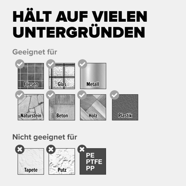 tesa Küchenrollenhalter – zum Kleben Papierrollenhalter für mehr Ordnung in der Küche - horizontale oder vertikale Montage - Küchenzubehör - mit Adapter, Wandmontage ohne Bohren - Weiß 5