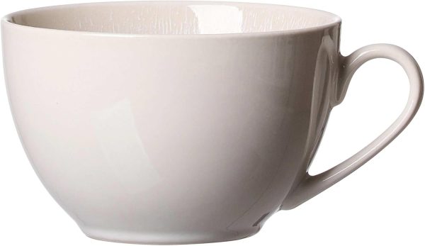 Ritzenhoff & Breker Laredo Kaffeetassen, 220 ml, Moderne Teetasse mit Farbverläufen, Skandinavisches Design mit Reaktivglasur, Steinzeug, Beige 1