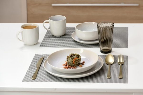 Ritzenhoff & Breker Toledo Kaffeetassen, 220 ml, Moderne Teetasse mit Farbverläufen, Skandinavisches Design mit Reaktivglasur, Steinzeug, Dunkelgrau 2