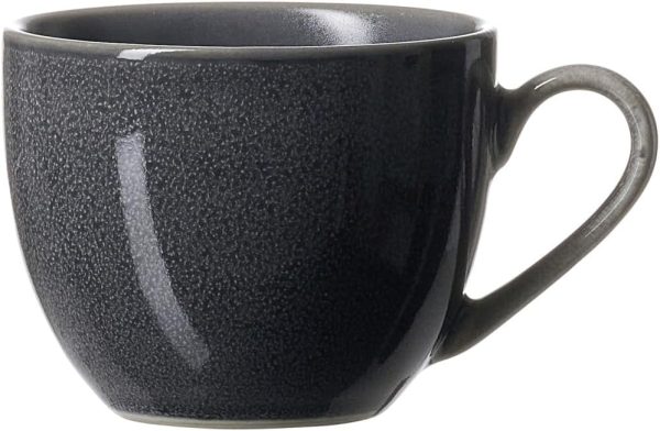 Ritzenhoff & Breker Toledo Kaffeetassen, 220 ml, Moderne Teetasse mit Farbverläufen, Skandinavisches Design mit Reaktivglasur, Steinzeug, Dunkelgrau 4