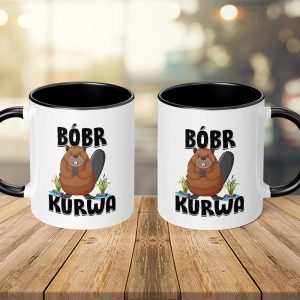 Kaffeetasse mit Motiv - Bobr Kurwa - berühmtes Meme - lustige Geschenkidee - viral - Tasse mit Tiermotiv - Geburtstagsgeschenk - Beaver - Biber - Bober - Schwarz 11