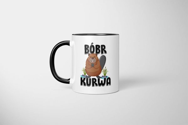 Kaffeetasse mit Motiv - Bobr Kurwa - berühmtes Meme - lustige Geschenkidee - viral - Tasse mit Tiermotiv - Geburtstagsgeschenk - Beaver - Biber - Bober - Schwarz 6