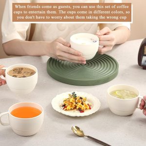 ReaNea Nespresso Tassen Set 350ml 6er, kaffeetasse groß, kaffeetassen set Langlebige leichte Plastikbecher für Zuhause, Outdoor, Picknick, Camping, Idee Geburtstagsgeschenk 15