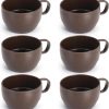 ReaNea Nespresso Tassen Set 350ml 6er, kaffeetasse groß, kaffeetassen set Langlebige leichte Plastikbecher für Zuhause, Outdoor, Picknick, Camping, Idee Geburtstagsgeschenk 25