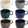 ReaNea Nespresso Tassen Set 350ml 6er, kaffeetasse groß, kaffeetassen set Langlebige leichte Plastikbecher für Zuhause, Outdoor, Picknick, Camping, Idee Geburtstagsgeschenk 25