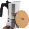 Barista Royal Espressokocher für 4 Tassen [200 ml] aus rostfreiem Edelstahl - Mokkakanne, Espressokanne geeignet für alle Herdarten - spülmaschinengeeignet 11
