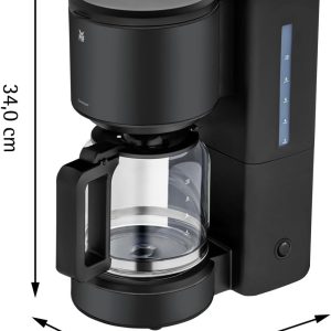 WMF Stelio Aroma Filterkaffeemaschine mit Glaskanne, Filterkaffee, 10 Tassen, Kaffeemaschine Edelstahl, Tropfstop, Warmhalteplatte, Abschaltautomatik, 1000 W, matt schwarz 15