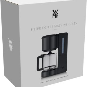 WMF Stelio Aroma Filterkaffeemaschine mit Glaskanne, Filterkaffee, 10 Tassen, Kaffeemaschine Edelstahl, Tropfstop, Warmhalteplatte, Abschaltautomatik, 1000 W, matt schwarz 27