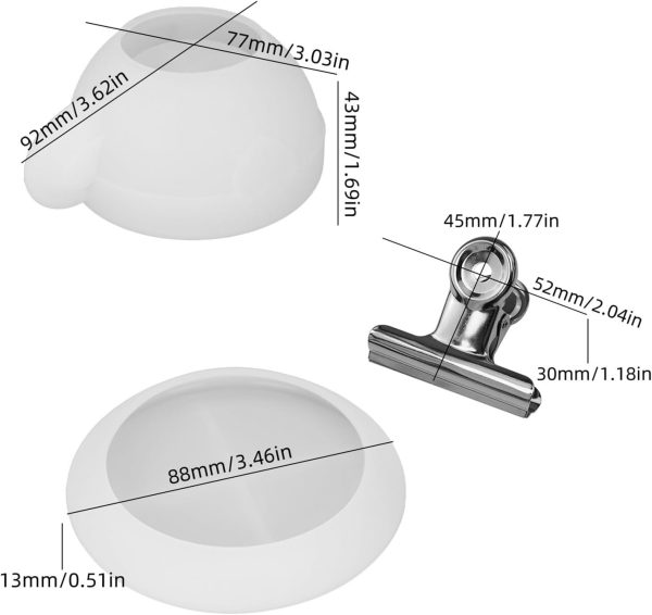 Silikonformen Gießformen, Kreativität Silikonform Blumenbecher, Duftkerzenbecher Kerzen Formen Silikon, Silikon Gießform Kerzen, Gipsformen zum Gießen (Kaffeetasse) 3
