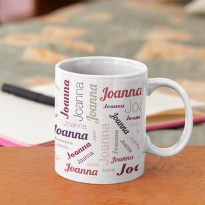 gravur-fabrik Personalisierte Tasse mit Namen/Namenstasse mit Wunschname/Kaffeetasse (Rot) 8