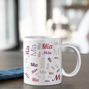 gravur-fabrik Personalisierte Tasse mit Namen/Namenstasse mit Wunschname/Kaffeetasse (Rot) 10